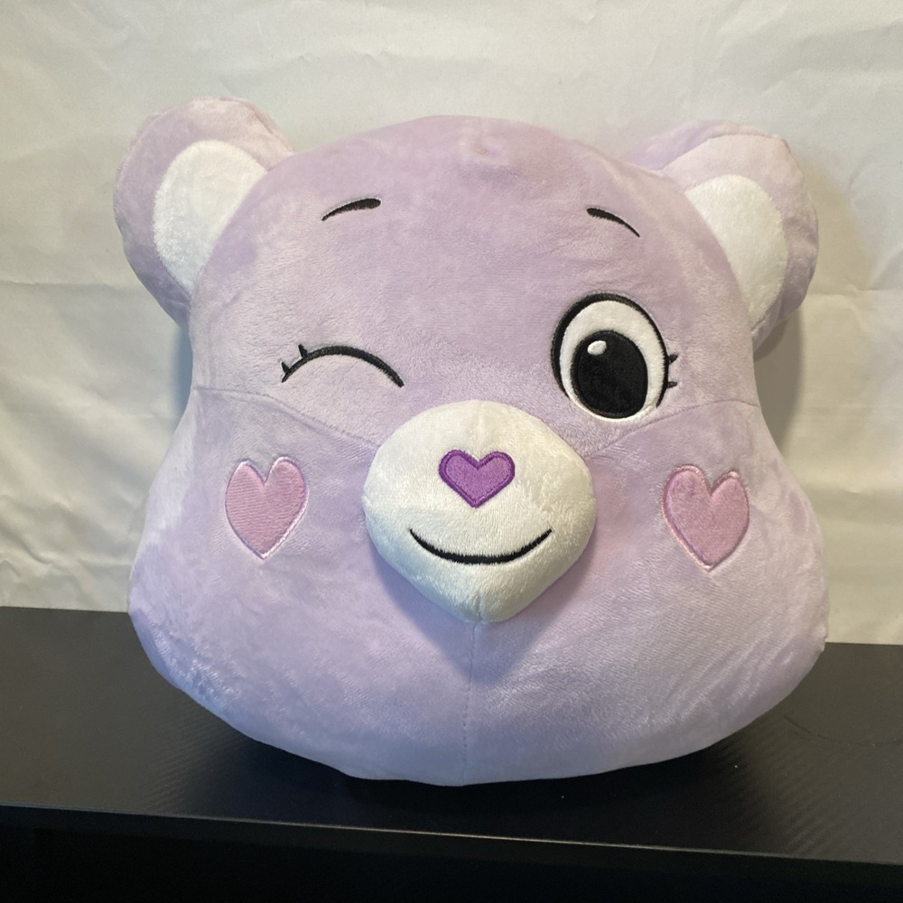 iscream Care‎ Bears Share Bear Color Me! 13" x 13" Coloring Pillow - Colored